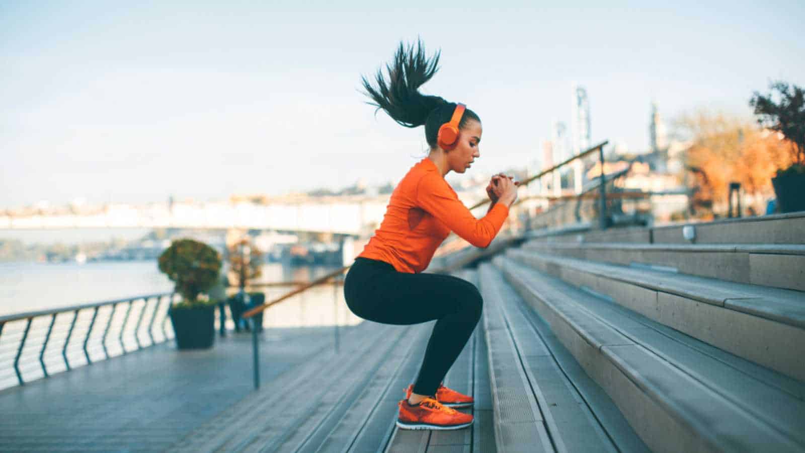 Woman with headphones