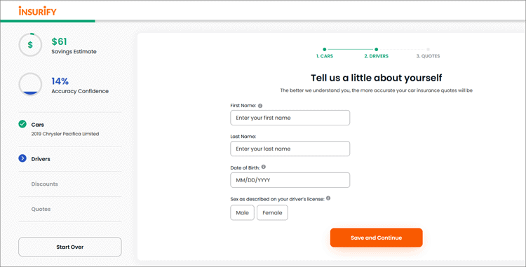 Insurify Personal Information